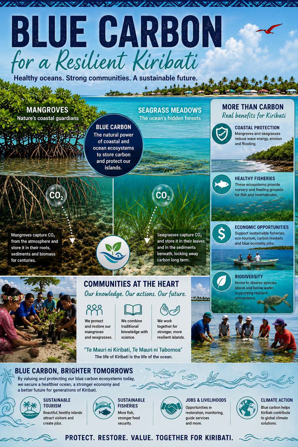 Kiribati Begins Blue Carbon Coordination Journey